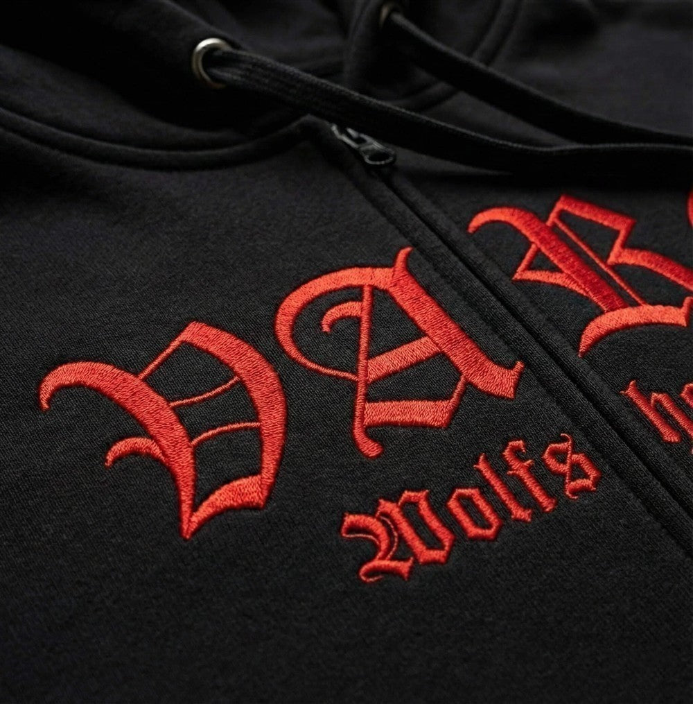 VARG - Wolfshorde Premium Zipper - Roter Stick (Limited Edition)