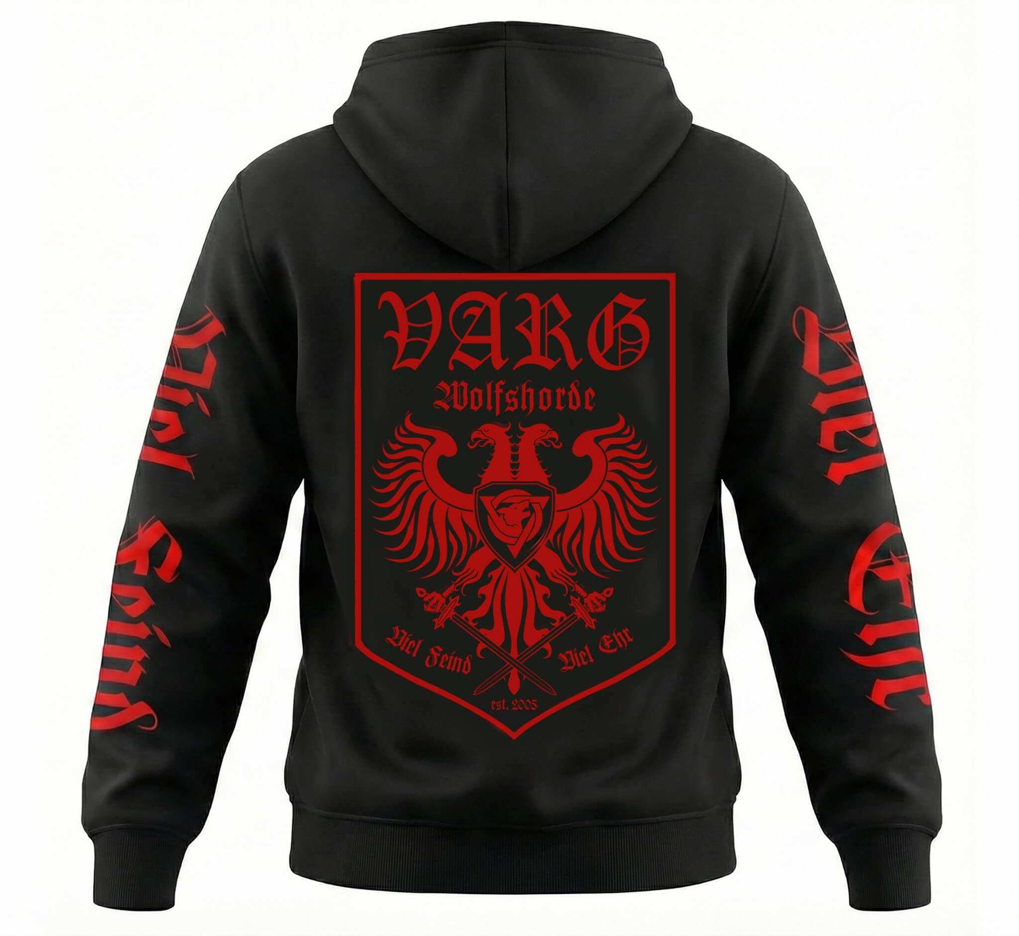 VARG - Wolfshorde Premium Zipper - Roter Stick (Limited Edition)