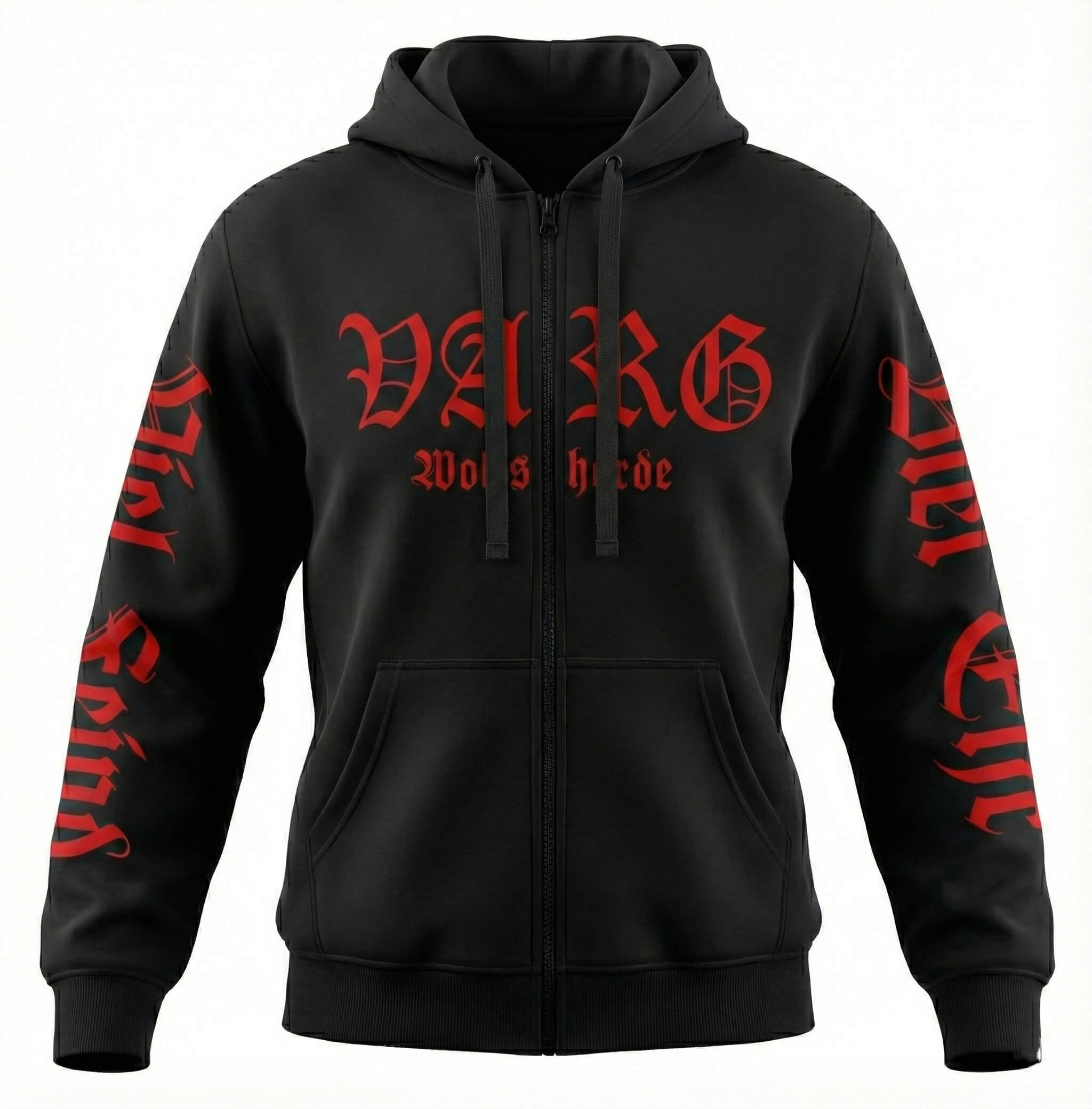 VARG - Wolfshorde Premium Zipper - Roter Stick (Limited Edition)
