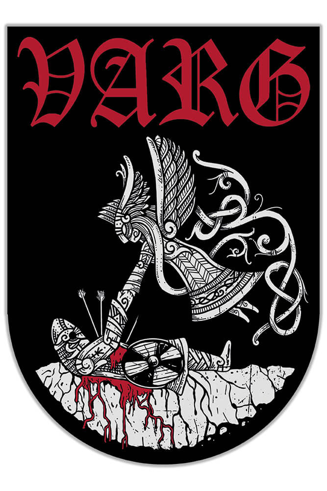 VARG – Morgenrot Backpatch (schwarzer Rand)
