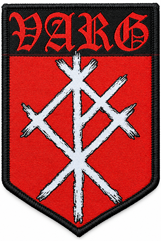 VARG - Runenwappen Patch – Rot