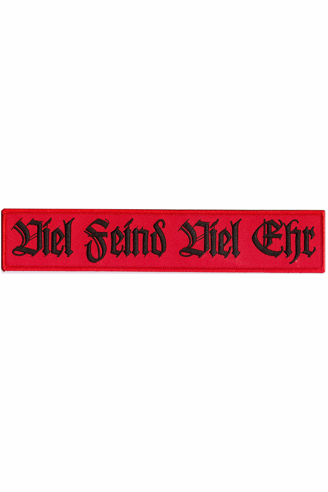 VARG „Viel Feind Viel Ehr“ Patch - Rot